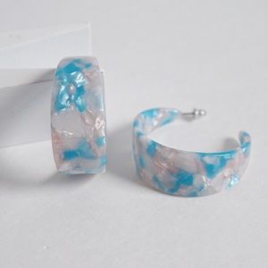 Tortoise Multicolor Hoop Earrings